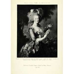  1905 Print Marie Antoinette Queen France Portrait Royalty 