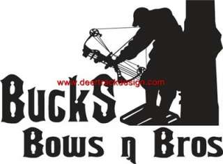 Buck Bows N Bros Treestand Hunting Sticker/Decal Truck  