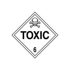 DOT Placards TOXIC (W/GRAPHIC) 10 3/4 x 10 3/4 PF Cardstock (QTY/50)