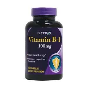  Natrol Vitamin B 1 100mg 100 Capsules: Health & Personal 