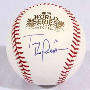  Tony Larussa Signed 2011 World Series Baseball   SM Holo 