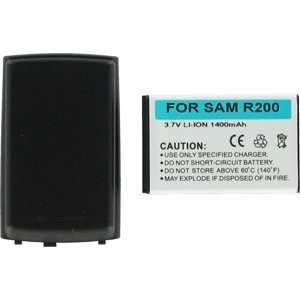  Samsung R200 1400mAh XT Bat w/Black Door Electronics