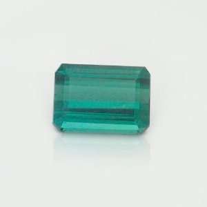    Emerald Cut Tourmaline Blue Facet 4.95 ct Natural Gemstone Jewelry
