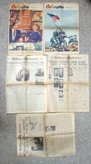 LOT 1940s vintage WWII NEWSPAPERS LANCASTER PA phila★  