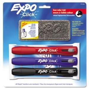  EXPO 1751662   Click Dry Erase Marker Starter Set, Eraser 