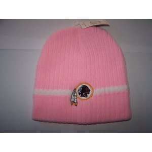   Washington Redskins Beanie Knit HAT CAP Pink: Sports & Outdoors