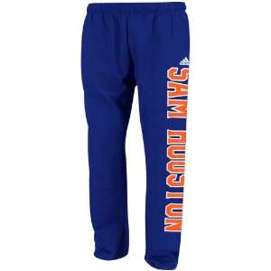 adidas Sam Houston State Bearkats Royal Blue Word Plus Fleece Pants 