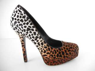 GUCCI shoe pony pump Ombre leopard 7 NW divine  