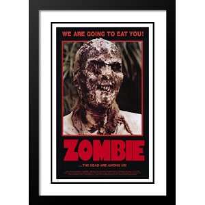  Zombie 20x26 Framed and Double Matted Movie Poster   Style 