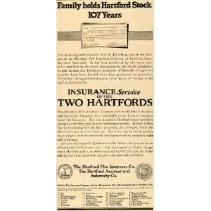  1917 Ad Hartford Fire Insurance Fulton John Russ Broker 