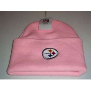  Pittsburgh Steelers Pink beenie/Tossel with Cuff 