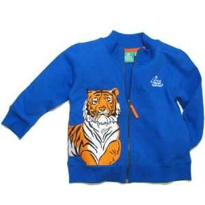  Tiger Zip up Sweatshirt in Blue Size 2   3 years Baby
