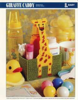 Baby Nursery Giraffe Caddy Annies Attic Plastic Canvas Pattern 