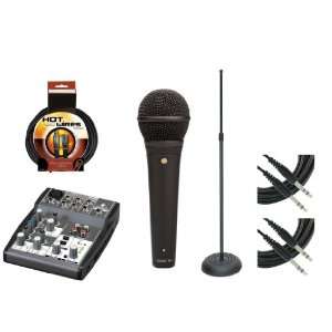 : Rode M1 Live Performance Dynamic Microphone with a Behringer XENYX 