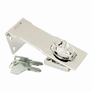  4 1/2 in. Keyed Hasp Lock in Chrome (Set of 10)