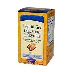  Natures Secret, Liquid Gel Digestion Enzymes, 60 Liquid 