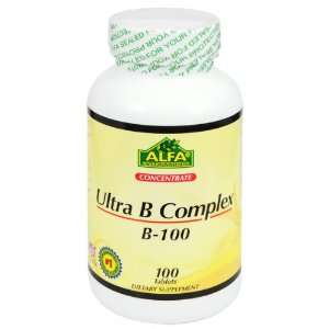  Alfa Vitamins Ultra B Complex Tablets, 100 Count: Health 