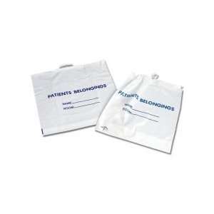  Bag, Patient Belonging, Drawstrg, Wht, Prnt Health 