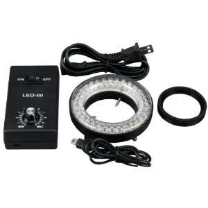 AmScope 60 LED Microscope Ring Light Illuminator with Control Box and 