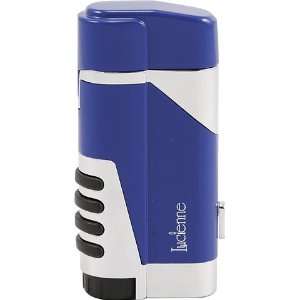  Double Torch Cigar Lighter With Built in Punch Blue (L5058 