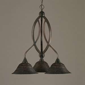  Toltec Lighting 263 BN 432 3 Light Chandelier