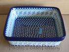 Polish Pottery XL Deep Square Baker Bowl CA Stoneware