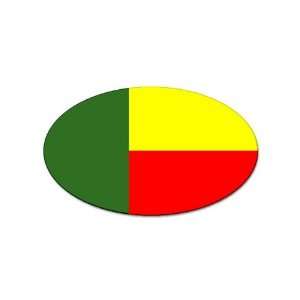  Benin Flag oval sticker 