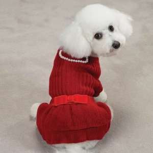  Z & Z Knit Sweater Dress Med Red