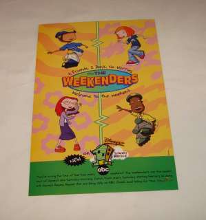 2000 Disneys One Saturday Morning tv ad page ~ THE WEEKENDERS  