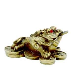  Assorted Gold Three Legged Money Frogs and Toads 
