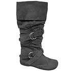 bamboo by journee collection zen faux suede boots 6 5