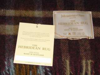 Johnstons of Elgin Wool Throw Blanket NWT Classic Hebridean  