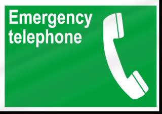 Emergency Telephone Safety Sign  