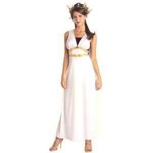  Womens Costume, Classic Roman Maiden   White Toys & Games