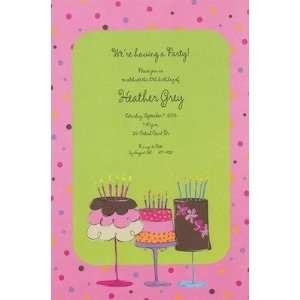 Funky Cakes, Custom Personalized Adult Parties Invitation, by Inviting 