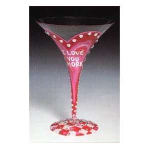  I Love You More Martini Glass by Lolita