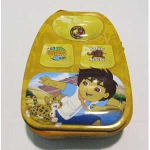    Diego Safari Metal Boys Zippered Tin Lunch Box Toys & Games