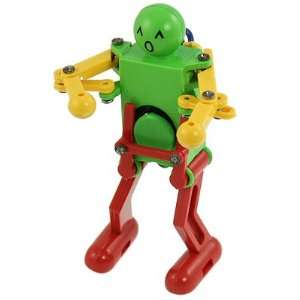   Yellow Green Red Plastic Wind up Dancing Robot Toy Toys & Games