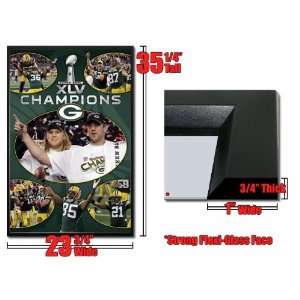  Framed 2011 Super Bowl Celebration Poster GB Packers