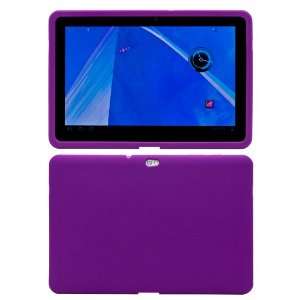 Purple Silicone Skin Cover for Samsung Galaxy Tab 10.1 inch Tablet 