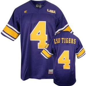  LSU Tigers Youth Official Zone Football Jersey: Sports 