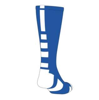 NEW TCK Elite Baseline Basketball Socks, Royal Blue/White, proDRI 