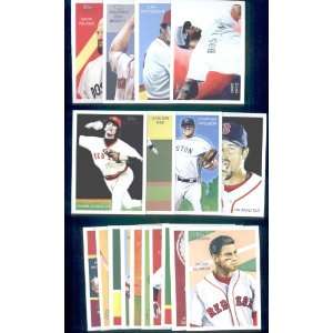  2010 Topps National Chicle Boston Red Sox 18 Card Team Set 