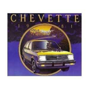  1981 CHEVROLET CHEVETTE Sales Brochure Literature Book 