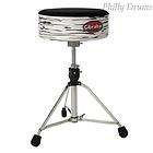 New Gibraltar 9708 SFT WTS White Pearl Softy Drum Throne