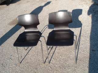 Pair Thonet/Pagwood Mid Century Modern Dining/Side Chairs  