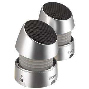 com iHome, Recharge Mini Speakers Silver (Catalog Category Speakers 