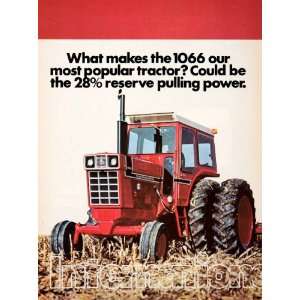  1976 Ad International Harvester 1066 Tractor Agriculture 