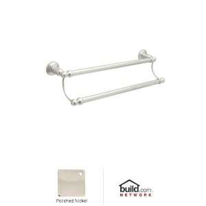  DOUBLE TOWEL BAR IN POLISHED NICKEL: Home Improvement