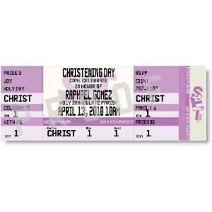  Christening Day Ticket Invitations